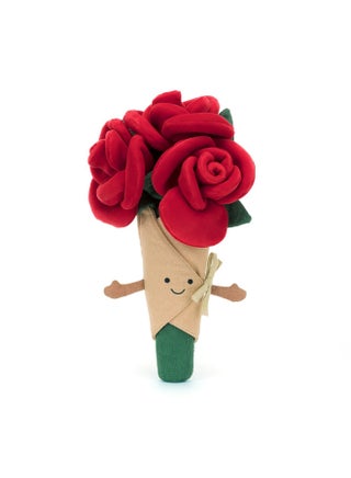 Amuseables Rose Bouquet Plush – Soft Stuffed Toy with Cordy Legs, Cute Valentine’s Gift for Kids & Adults, Collectible Jellycat, 30cm - view 2